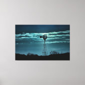 Shadowed Windmill- Dark Sky Photography Canvas Leinwanddruck (Vorderseite)