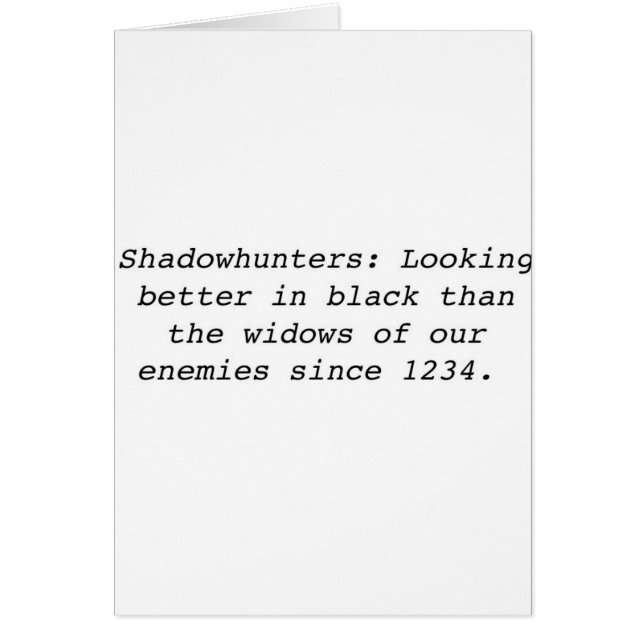 Shadowhunters (Vorne)