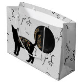 Shadowing Moon Große Geschenktüte (Rückseite Schrägansicht)