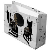 Shadowing Moon Große Geschenktüte (Vorderseite Schrägansicht)