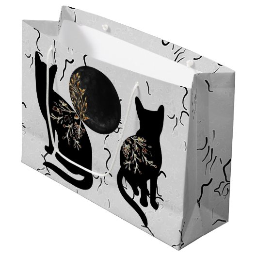 Shadowing Moon Große Geschenktüte (Vorderseite Schrägansicht)