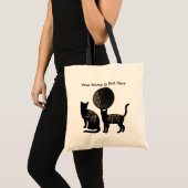 Shadowing Moon Tote Bag Tragetasche (Vorderseite (Produkt))