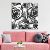 ShadowRose Giclee Tryptic Leinwanddruck (Insitu (Wohnzimmer))