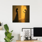 Shadows - AI Fantasy Digital Art Print Poster (Heimbüro)