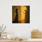 Shadows - AI Fantasy Digital Art Print Poster (Küche)