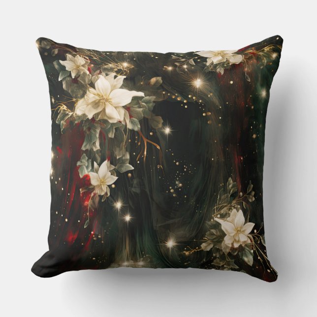 Shadows Christmas Ballet Botanical Kissen (Vorderseite)