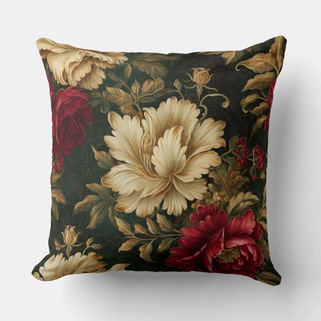 Shadows Christmas Ballet Botanical Kissen (Vorderseite)