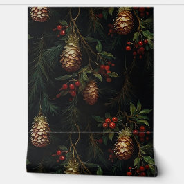 Shadows Christmas Ballet Botanical Tapete