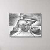 Shadows Pencil Zeichnend von Sara Motolanez Leinwanddruck (Vorderseite)