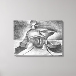 Shadows Pencil Zeichnend von Sara Motolanez Leinwanddruck