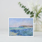 Shadows Sea Cliffs Pourville Claude Monet Postcard Postkarte (Stehend Vorderseite)