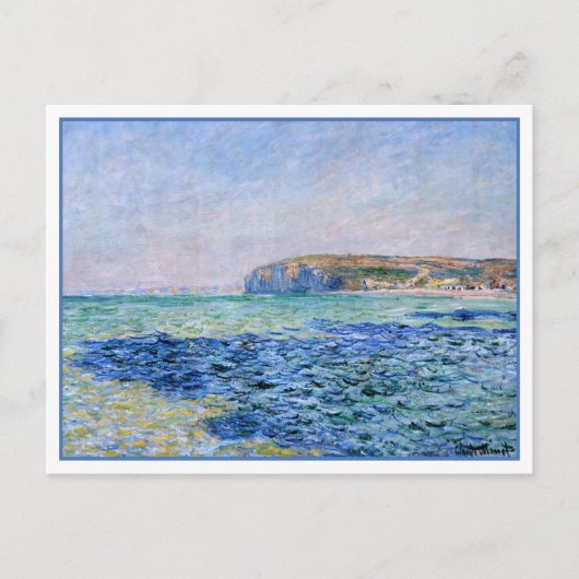 Shadows Sea Cliffs Pourville Claude Monet Postcard Postkarte (Vorderseite)