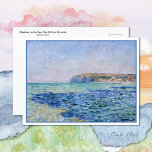 Shadows Sea Cliffs Pourville Claude Monet Postcard Postkarte<br><div class="desc">Eine schöne Postkarte mit einem impressionistischen Claude Monet Gemälde,  Schatten am Meer - Die Klippen in Pourville (1882). Eine brillante Meereslandschaft mit blauem Wasser und ein hell erleuchteter Himmel mit Klippen im Hintergrund.</div>