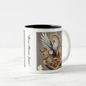 "Shadows to Wings" Zweifarbige Tasse (VorderseiteRechts)