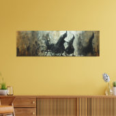 🌃 🎨 Shadowy-Beförderung 🐎 Leinwanddruck (Insitu (Wohnzimmer))