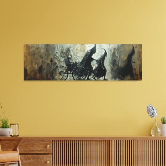 🌃 🎨 Shadowy-Beförderung 🐎 Leinwanddruck (Insitu (Wohnzimmer))