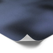 Shadowy Blue NYC Sidewalk Rush Hour Poster (Ecke)