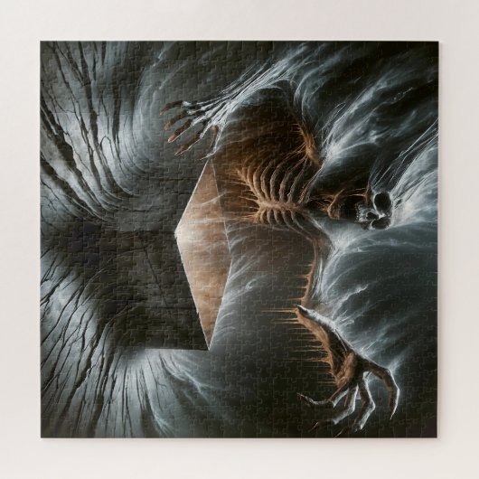 Shadowy Entity briaking free Puzzle (Horizontal)