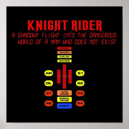 Shadowy Flight KITT Ritter Rider Poster (Vorne)