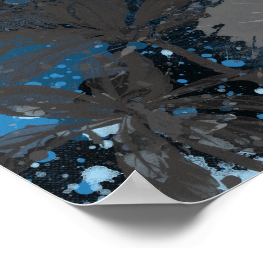 Shadowy Floral Poster (Ecke)