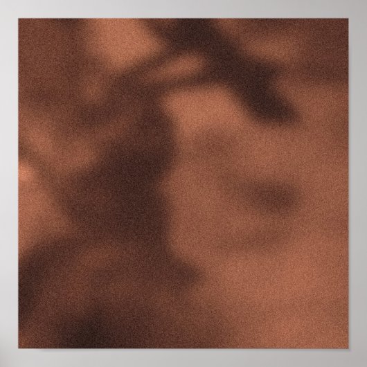Shadowy Orange NYC Sidewalk Rush Hour Crowd Poster (Vorne)