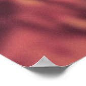 Shadowy Red NYC Sidewalk Rush Hour Crowd Poster (Ecke)