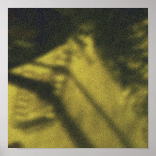 Shadowy Yellow New York City Sidewalk Tree Guard Poster (Vorne)