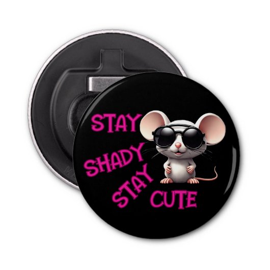 Shady bleibe, Niedliche Maus Bleibe Flaschenöffner (Vorderseite)