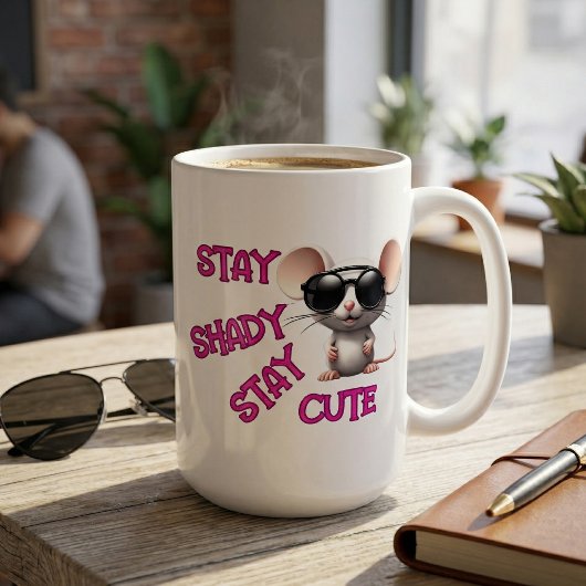 Shady bleibe, Niedliche Maus Bleibe Kaffeetasse