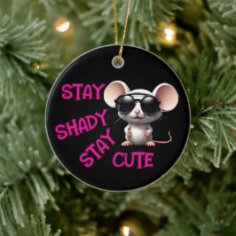 Shady bleibe, Niedliche Maus Bleibe Keramik Ornament