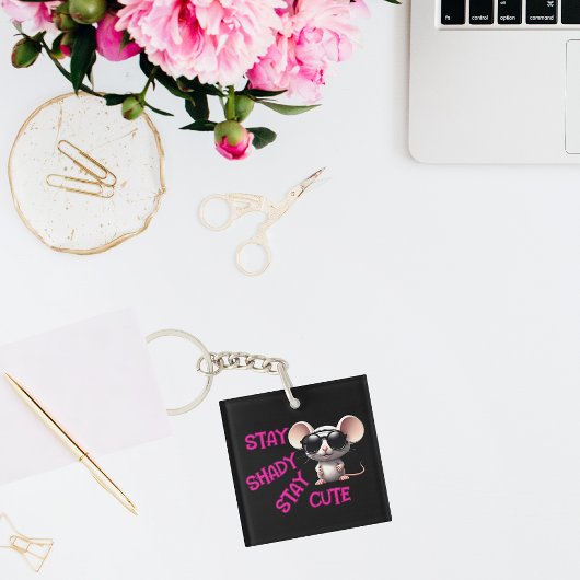 Shady bleibe, Niedliche Maus Bleibe Schlüsselanhänger