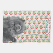 SHADY LADY -blue chow - ArtMuse Kitchen Towels Geschirrtuch (Horizontal)