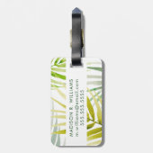 Shady Palms Gepäckanhänger (Rückseite vertikal)