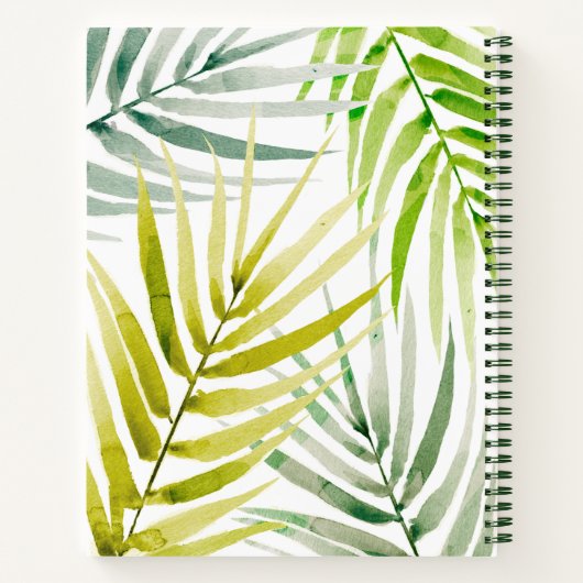 Shady Palms Notizblock (Rückseite)