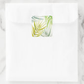 Shady Palms Quadratischer Aufkleber (Tasche)