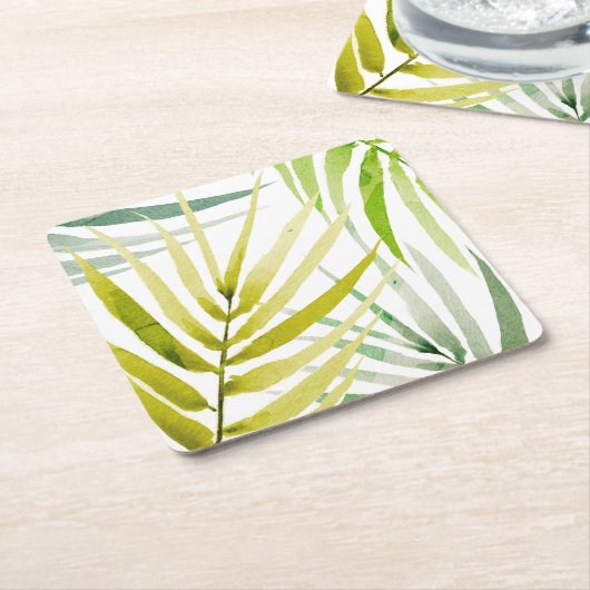 Shady Palms Rechteckiger Pappuntersetzer (angewinkelt)