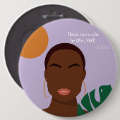 Shady Pisces Quotes Button (Vorne & Hinten)