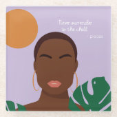 Shady Pisces Quotes Glasuntersetzer (Vorderseite)