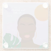 Shady Pisces Quotes Glasuntersetzer (Rückseite)