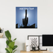 Shady Saguaro Poster (Heimbüro)