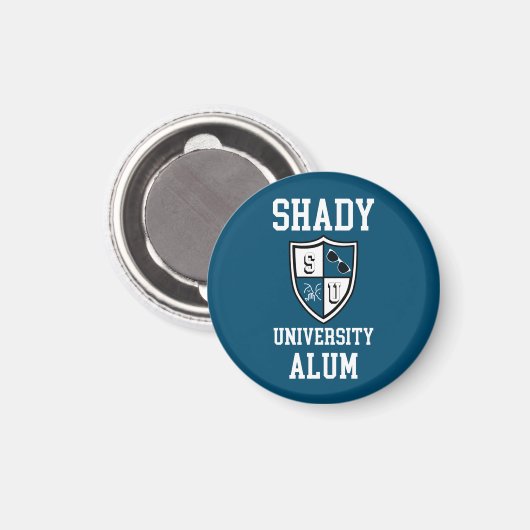 Shady University Alum grad Klatsch-Sonnenbrille bl Magnet (Vorderseite/Rückseite)