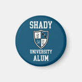 Shady University Alum grad Klatsch-Sonnenbrille bl Magnet (Vorne)
