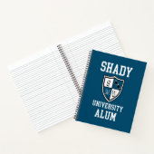 Shady University Alum grad personalisierter Ozean Notizblock (Innenseite)