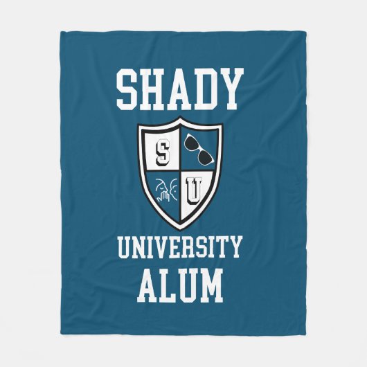 Shady University Alum Klatsch Sonnenbrille Blau de Fleecedecke (Vorderseite)