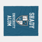 Shady University Alum Klatsch Sonnenbrille Blau de Fleecedecke (Vorderseite (Horizontal))
