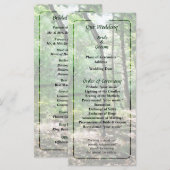 Shady Woods Wedding Program Programm (Vorne/Hinten)