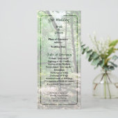 Shady Woods Wedding Program Programm (Stehend Vorderseite)