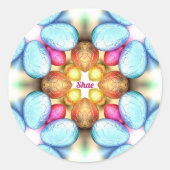 SHAE EASTER ~WOW! Hübsche Eier zu Ostern Runder Aufkleber (Vorderseite)