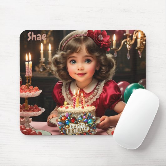 SHAE ~ Vintages Geburtstagskind ~ Mousepad (Mit Mouse)