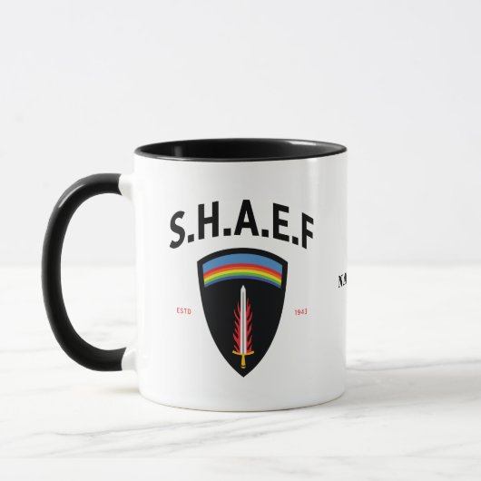 SHAEF Tribute Personalized  Tasse (Links)